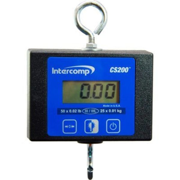 Intercomp CS200 Light-Duty Hanging Scale, 100 lb x .05 lb 100773